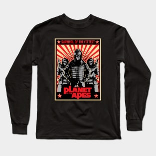 Planet of the Apes propaganda poster - 3.0 Long Sleeve T-Shirt